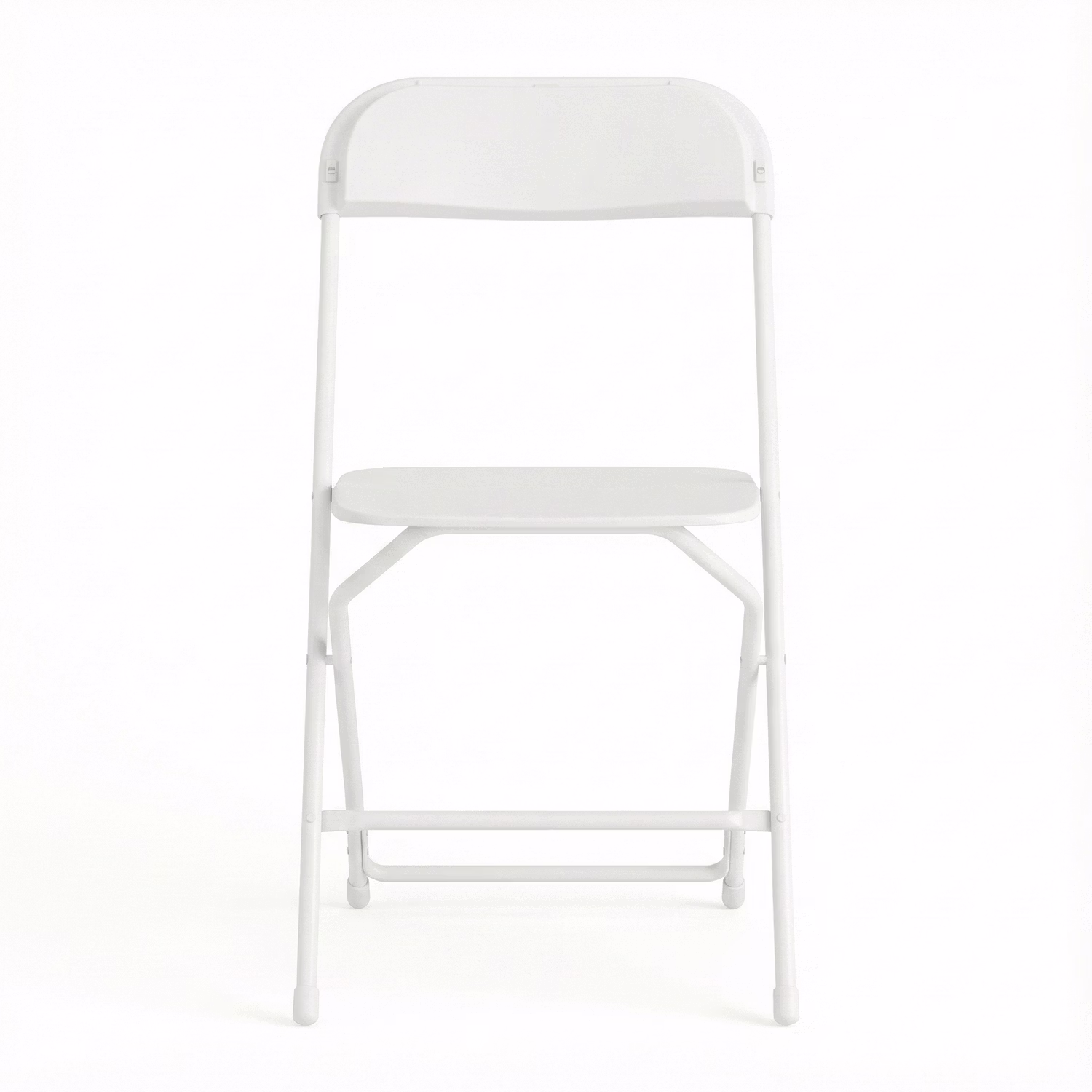 White folding rental chair