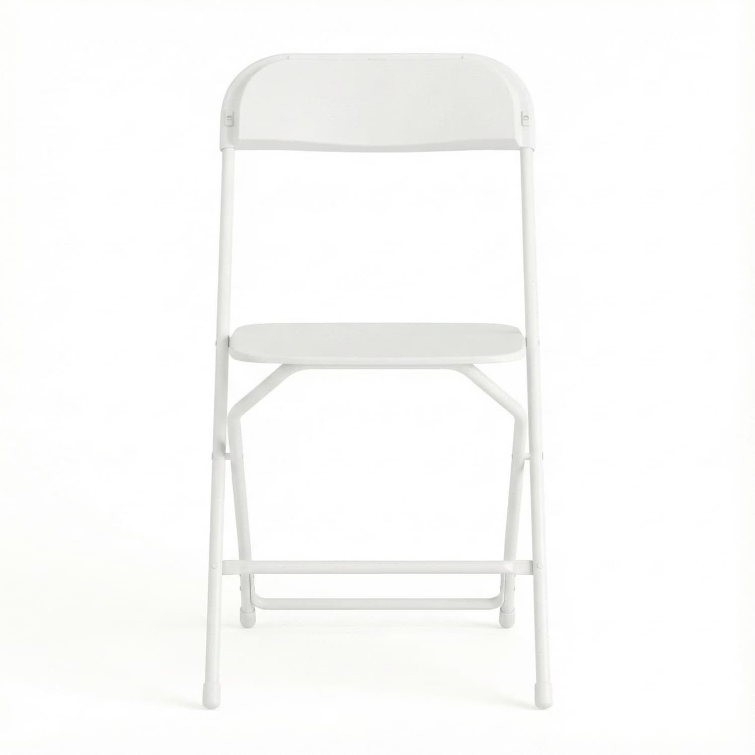 Heavy-Duty White Folding Chair